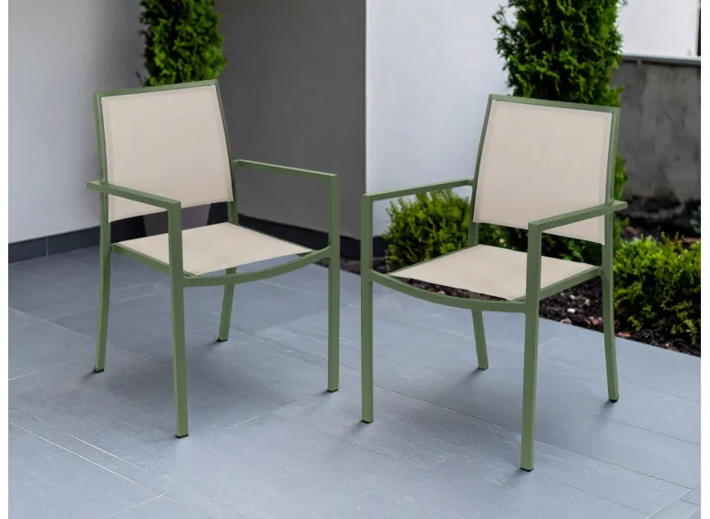 Fauteuil de jardin en aluminium Santorin - Jardiline