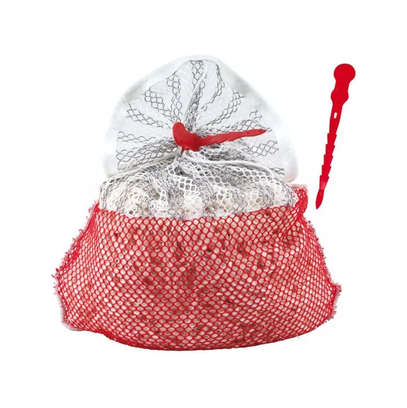 Filet de lavage 30 L Rayé Rouge/Blanc FEROUFAC 100% polyester chariot ramassage linge FILMOP