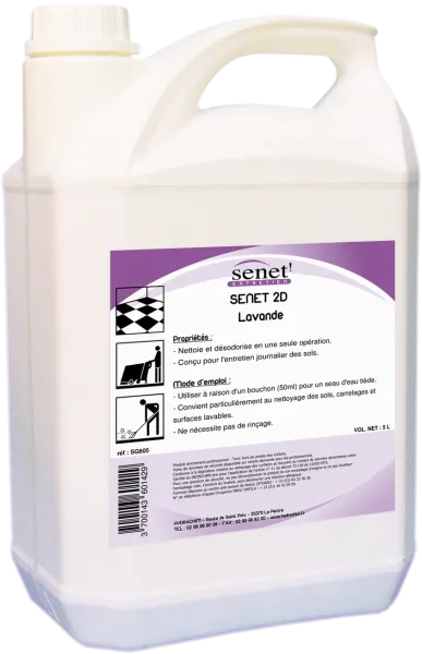 Detergent 2 D Senet Parfum Au Choix Le Bidon De 5 Litres ( Lavande, Fraise, Citron Vert, Ambiance, Floral)