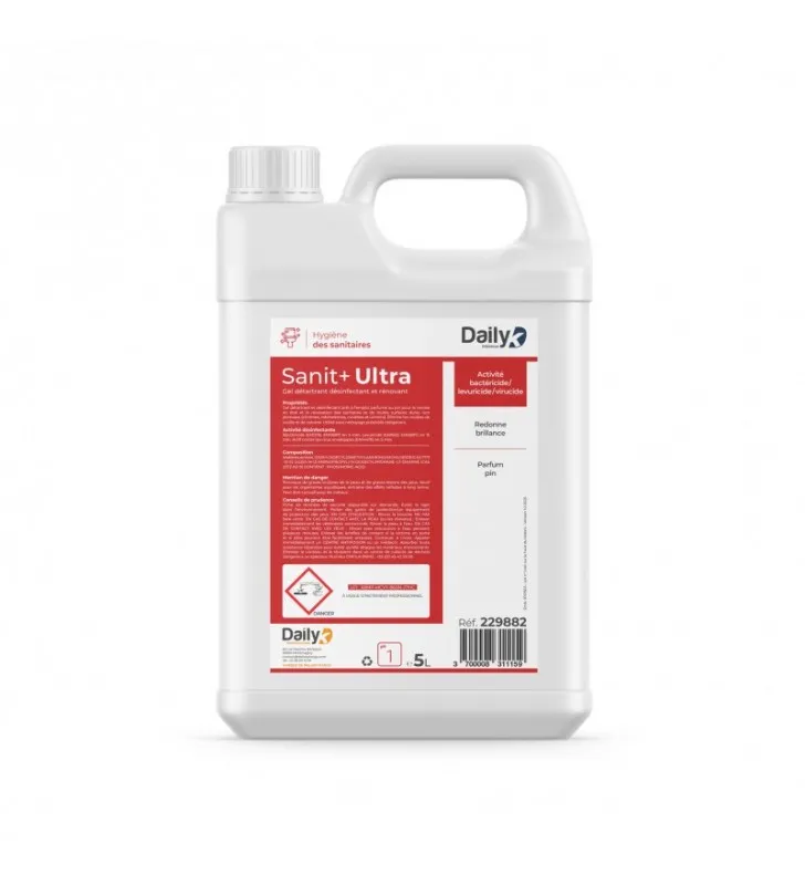 Gel Détartrant Désinfectant SANIT+ULTRA DAILYK – 5L