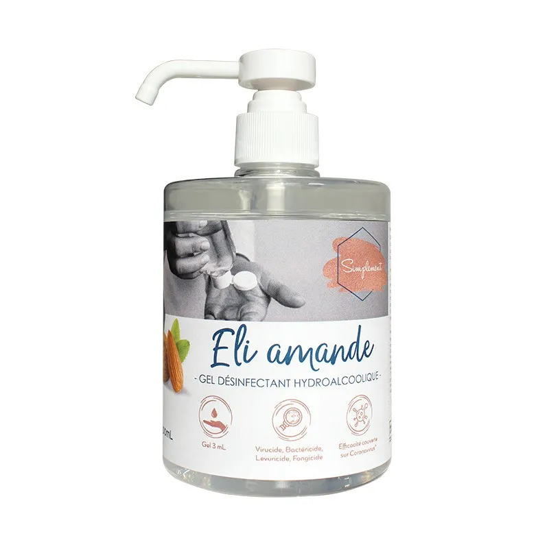 Gel hydroalcoolique Coco désinfectant parfumé en pouss mouss de 500ml