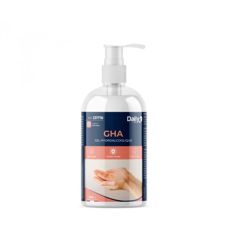 Gel hydroalcoolique GHA PREMIUM - 500ml à pompe