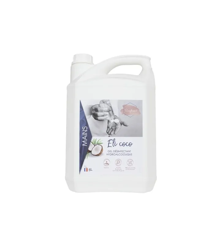 Gel hydroalcoolique parfumé amande ELI - Bidon 5L