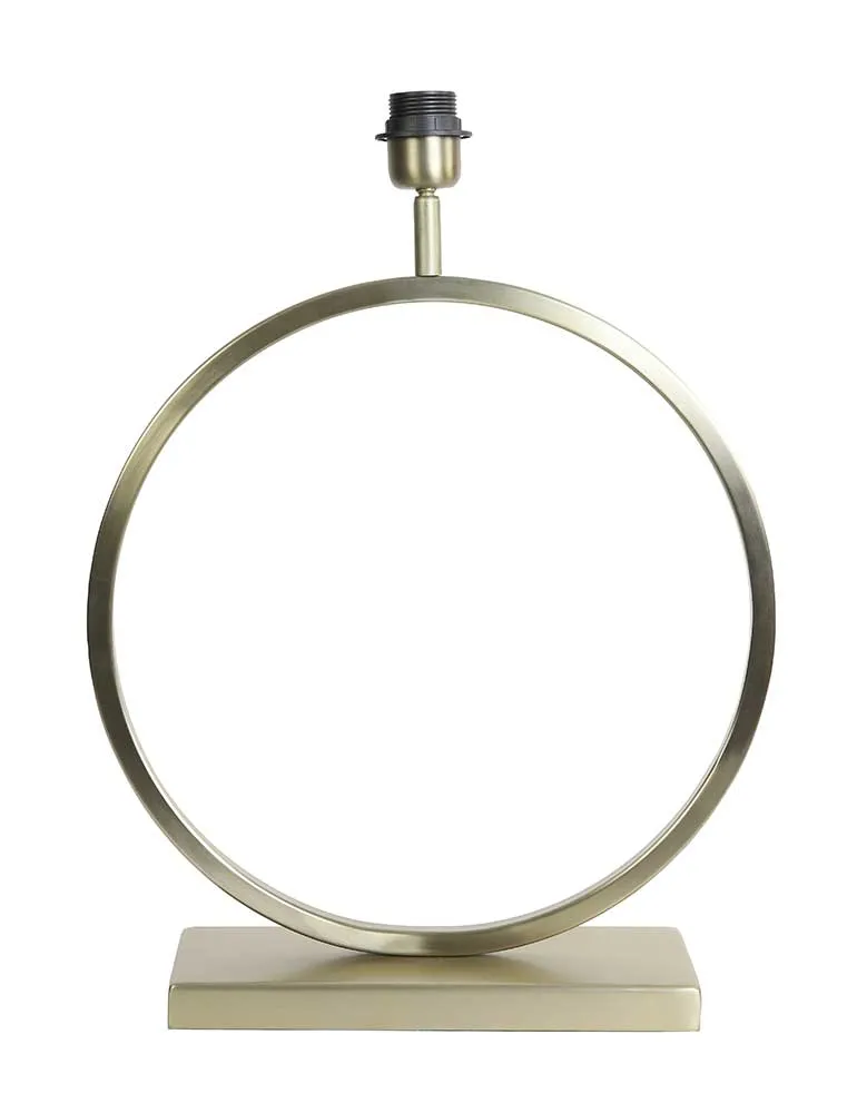 Grand pied de lampe cercle Light & Living Liva or