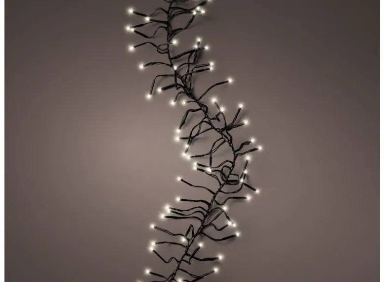 Guirlande lumineuse en grappe à LED blanc chaud