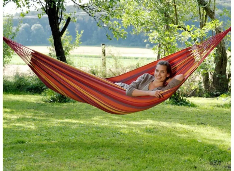 Hamac 1 place Tahiti en polycoton - Amazonas