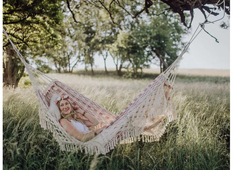 Hamac XXL 3 places Rio en coton - Amazonas