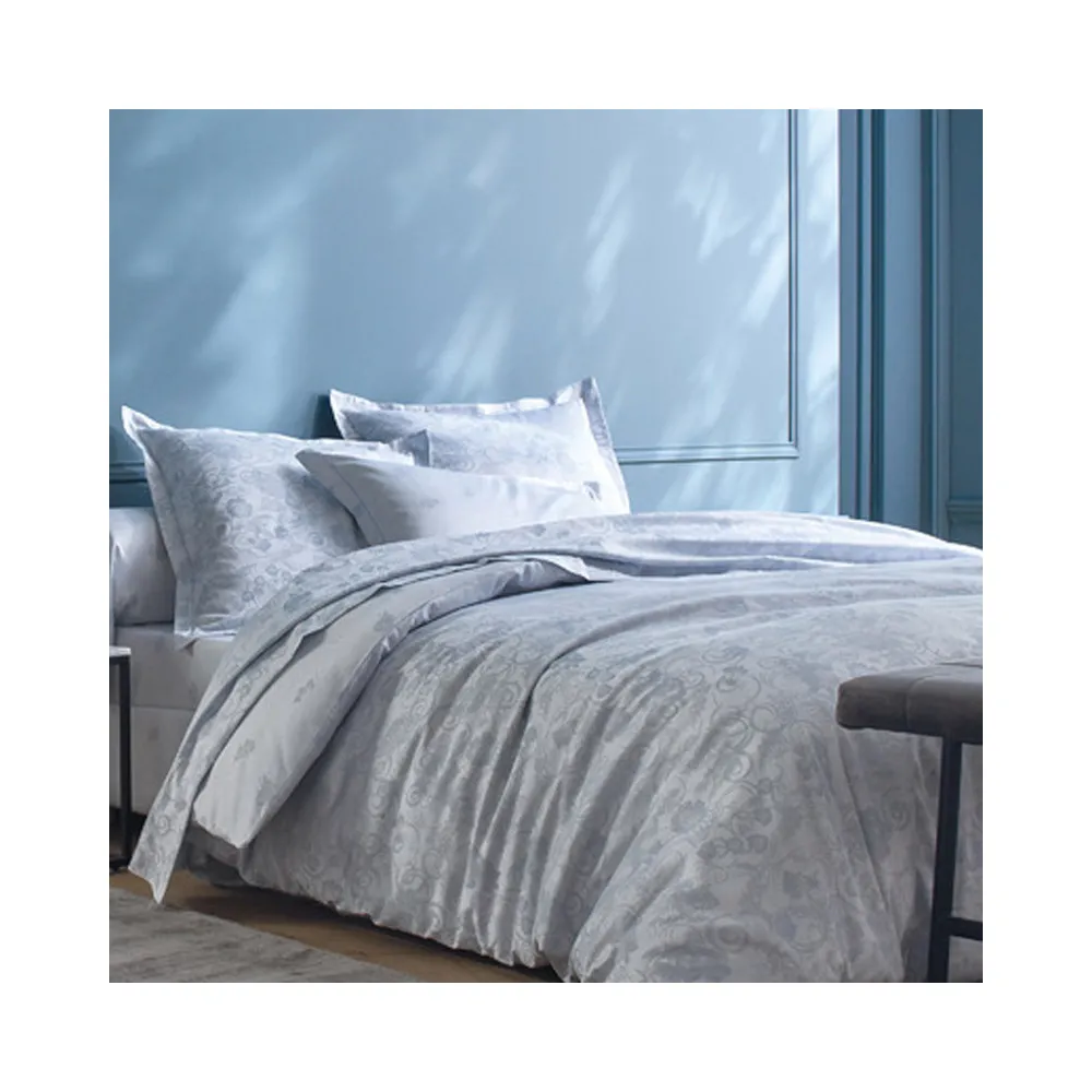 Housse de couette BLANC DES VOSGES Hespéride Porcelaine 140x200cm