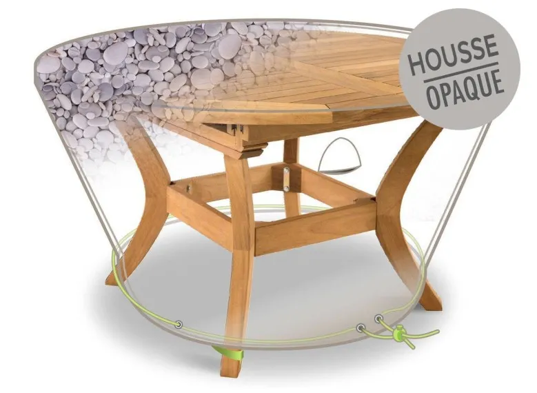 Housse de protection à motif Cover Print pour table ronde Ø120 x 50 cm