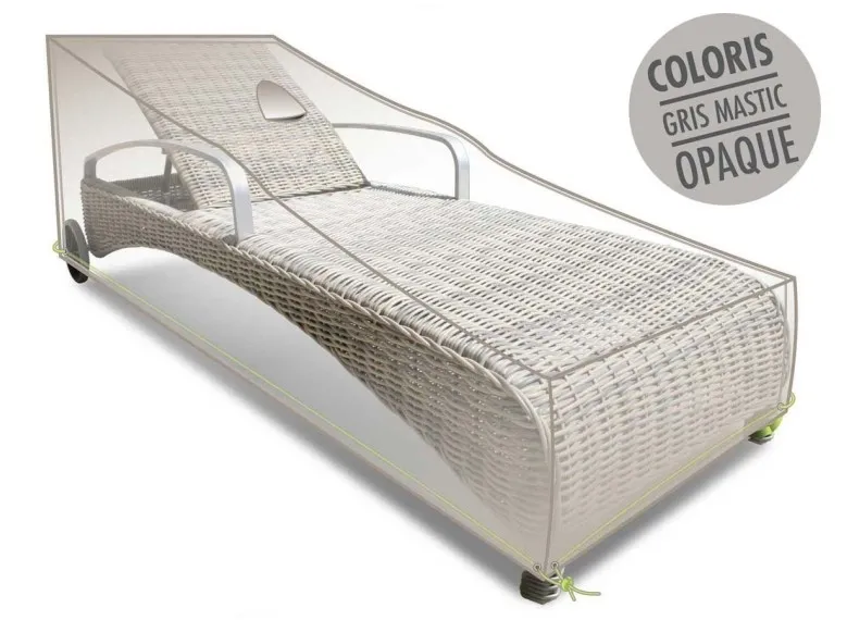Housse de protection Cover Line pour bain de soleil - 200 x 75 x 60/30 cm - Jardiline