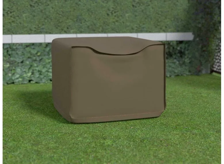 Housse de protection pour fauteuil 1 place COVERTOP - Taupe - 95 x 95 x 70 cm
