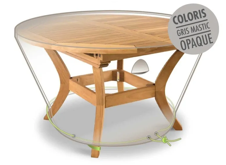 Housse de protection Cover Line pour table ronde 6 personnes - Ø 120 x 50 cm - Jardiline