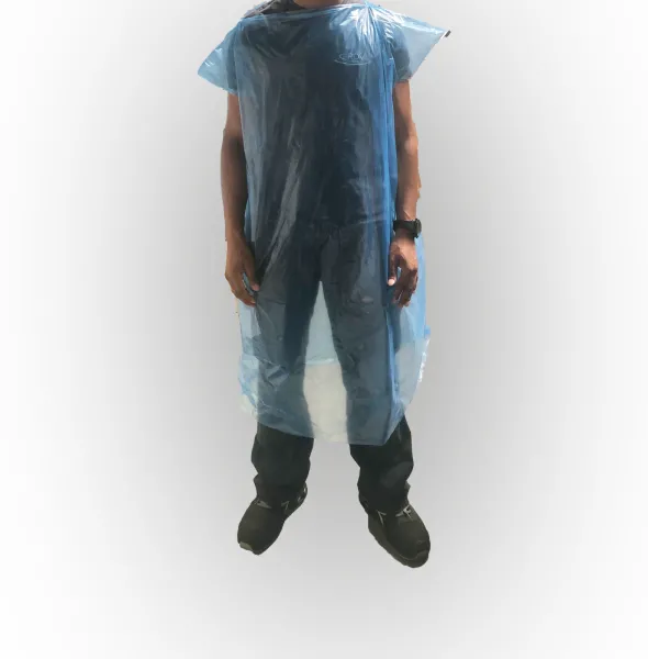 Carton de 400 surblouses PE-BD bleu translucide