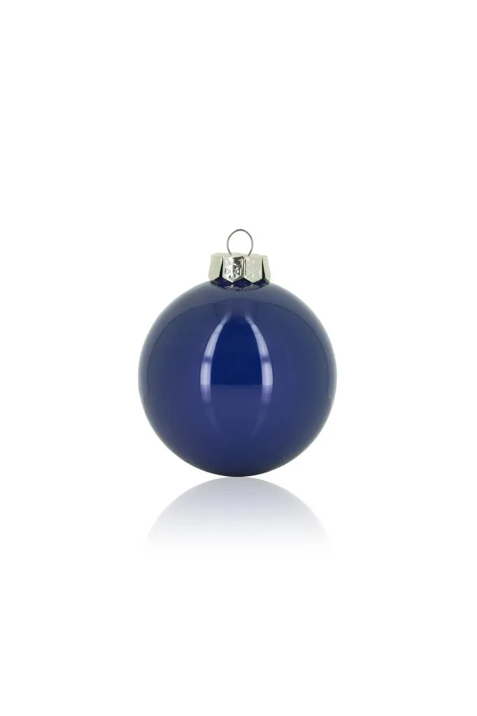 ARPIMEX Box 12 Christmas Glass Balls D 10 Cm Blue