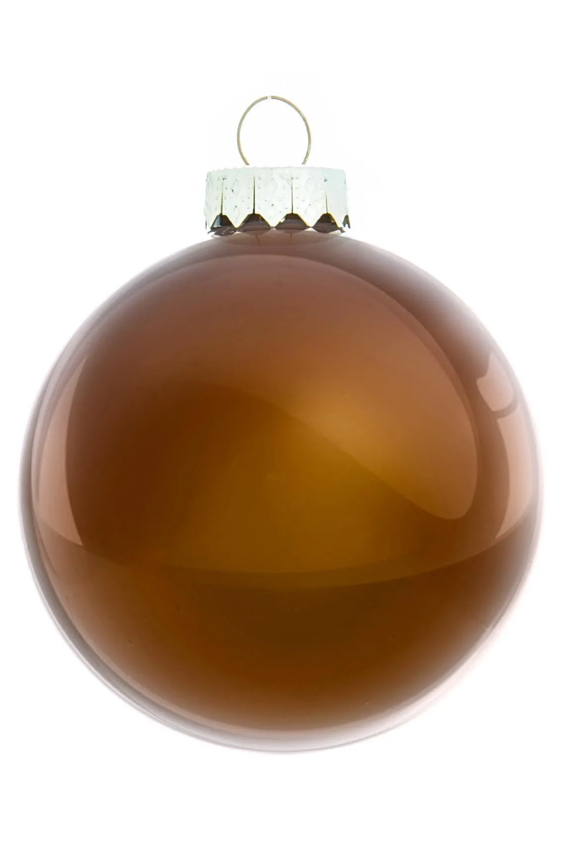 ARPIMEX Box 12 Christmas Glass Balls D 10 Cm Chocolate