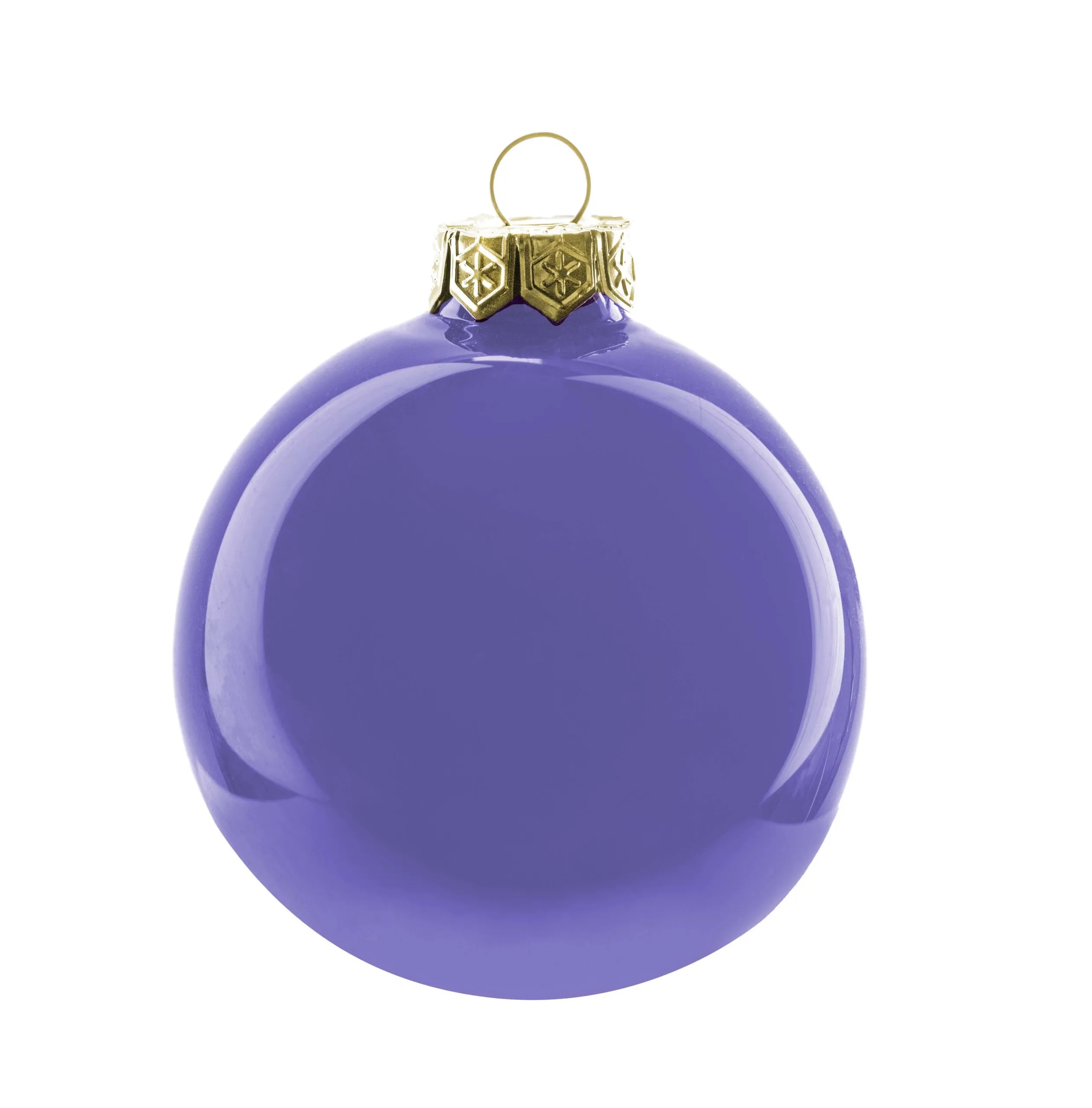 ARPIMEX Box 12 Christmas Glass Balls D 10 Cm Violet