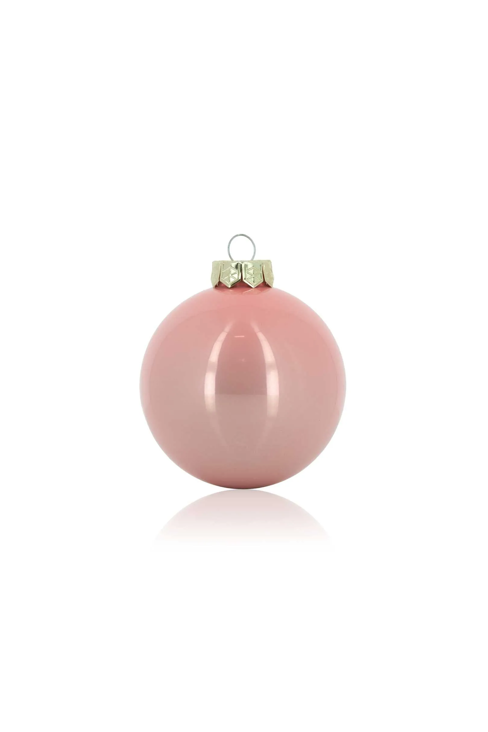 ARPIMEX Box 12 Christmas Glass Balls D 100 Mm Apricot