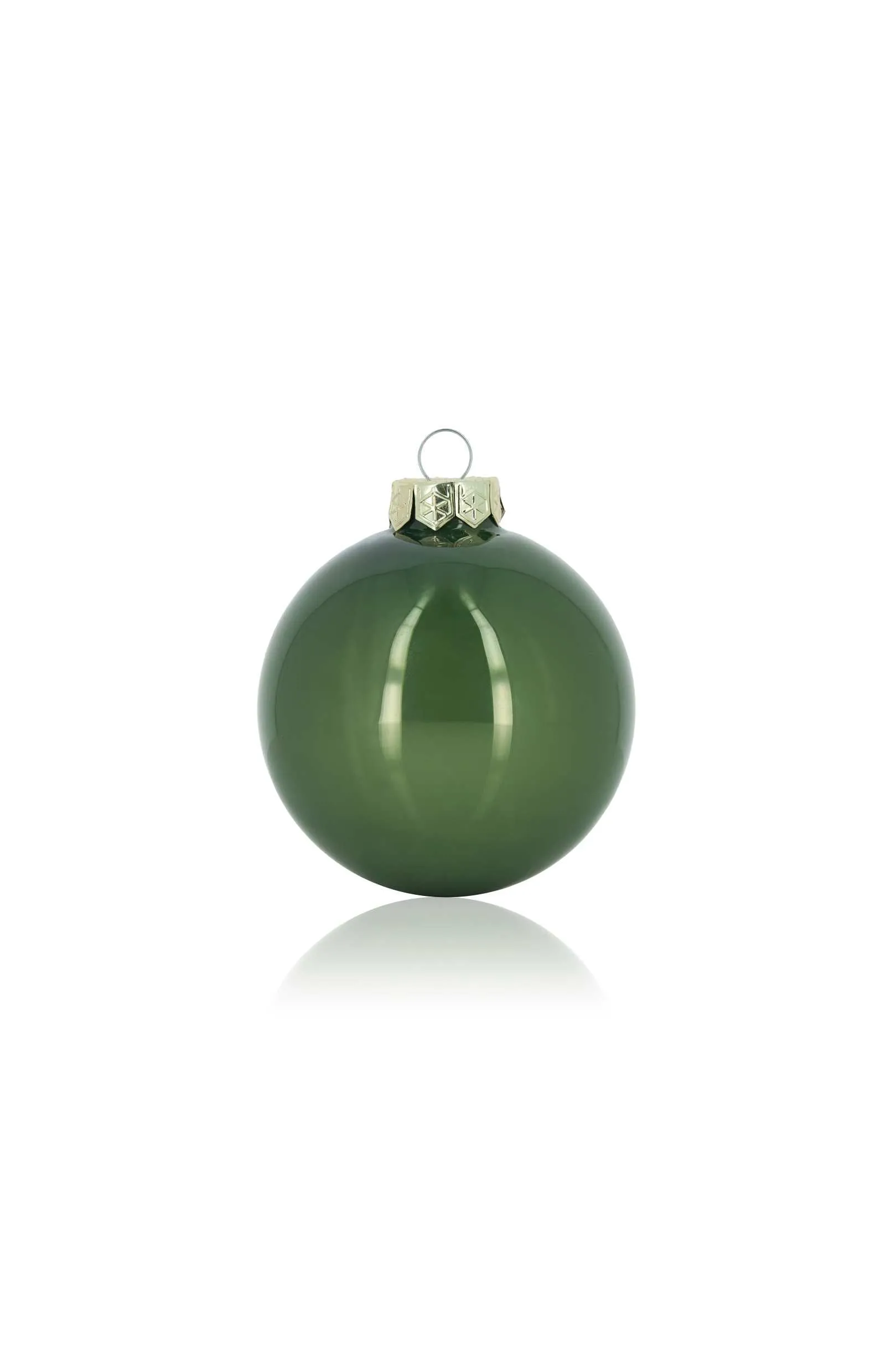 ARPIMEX Box 12 Christmas Glass Balls D 100 Mm Sage