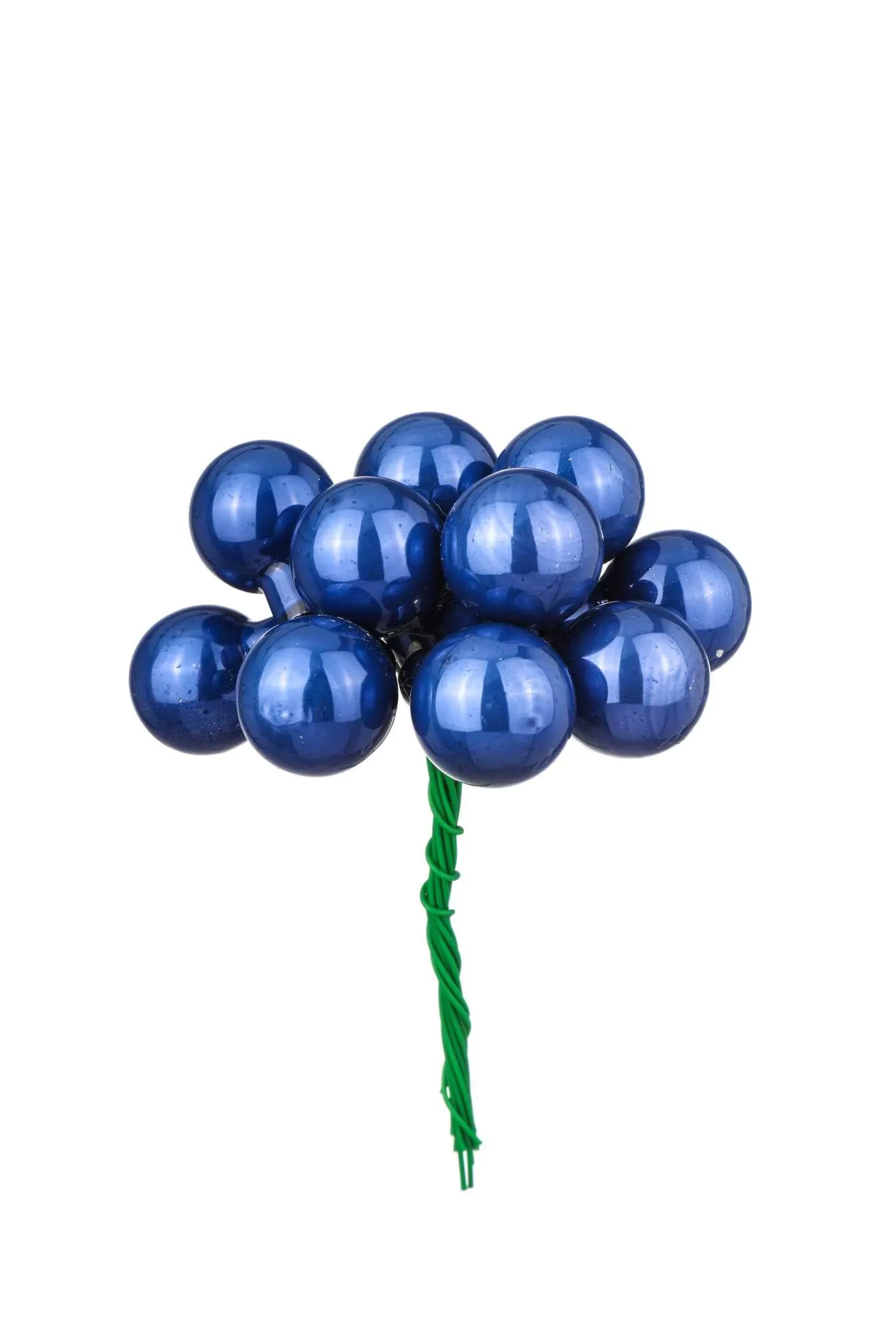 ARPIMEX Box 144 Mini Glass Christmas Balls D 20 Mm Blue