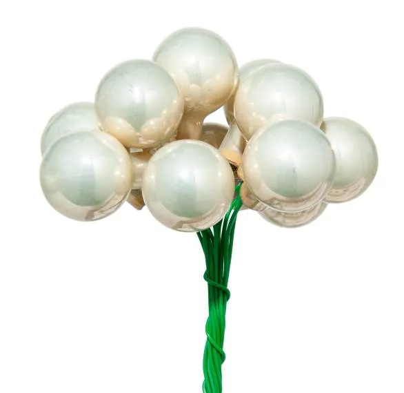 ARPIMEX Box 144 Mini Christmas Glass Balls D 20 Mm Champagne