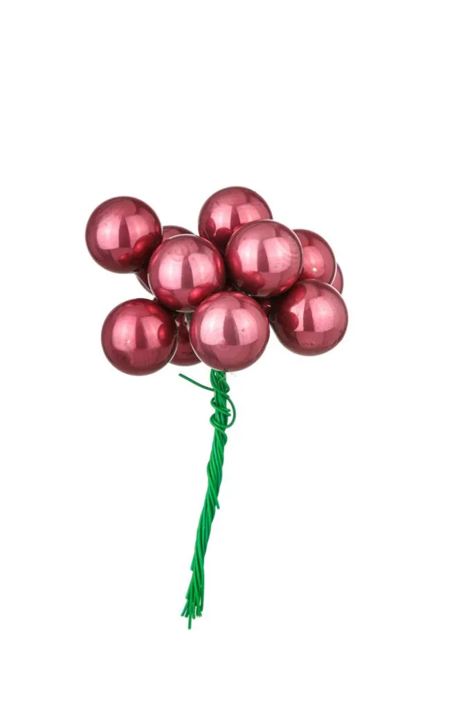 ARPIMEX Box 144 Mini Christmas Glass Balls D 20 Mm Purple