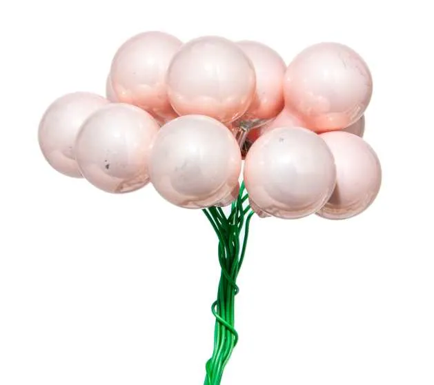 ARPIMEX Box 144 Mini Glass Christmas Balls D 20 Mm Pink