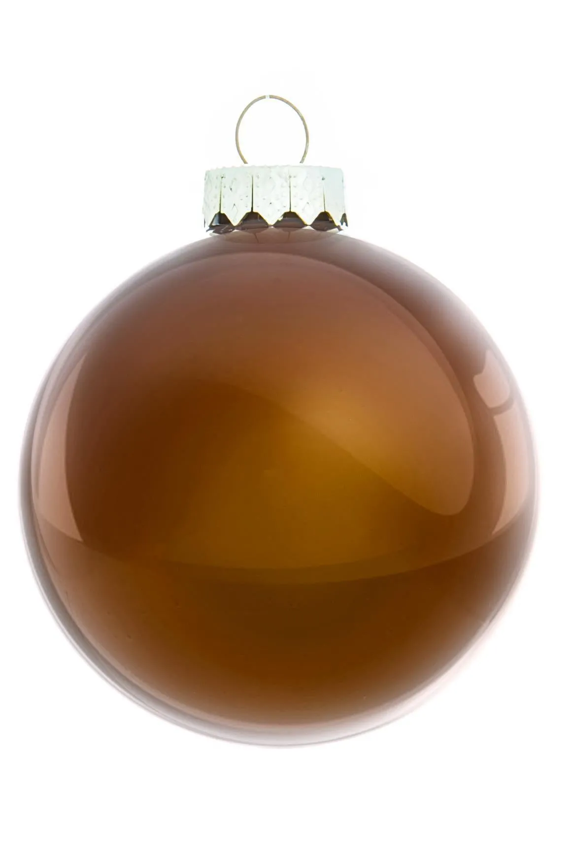 ARPIMEX Box 16 Glass Christmas Balls D 80 Mm Chocolate
