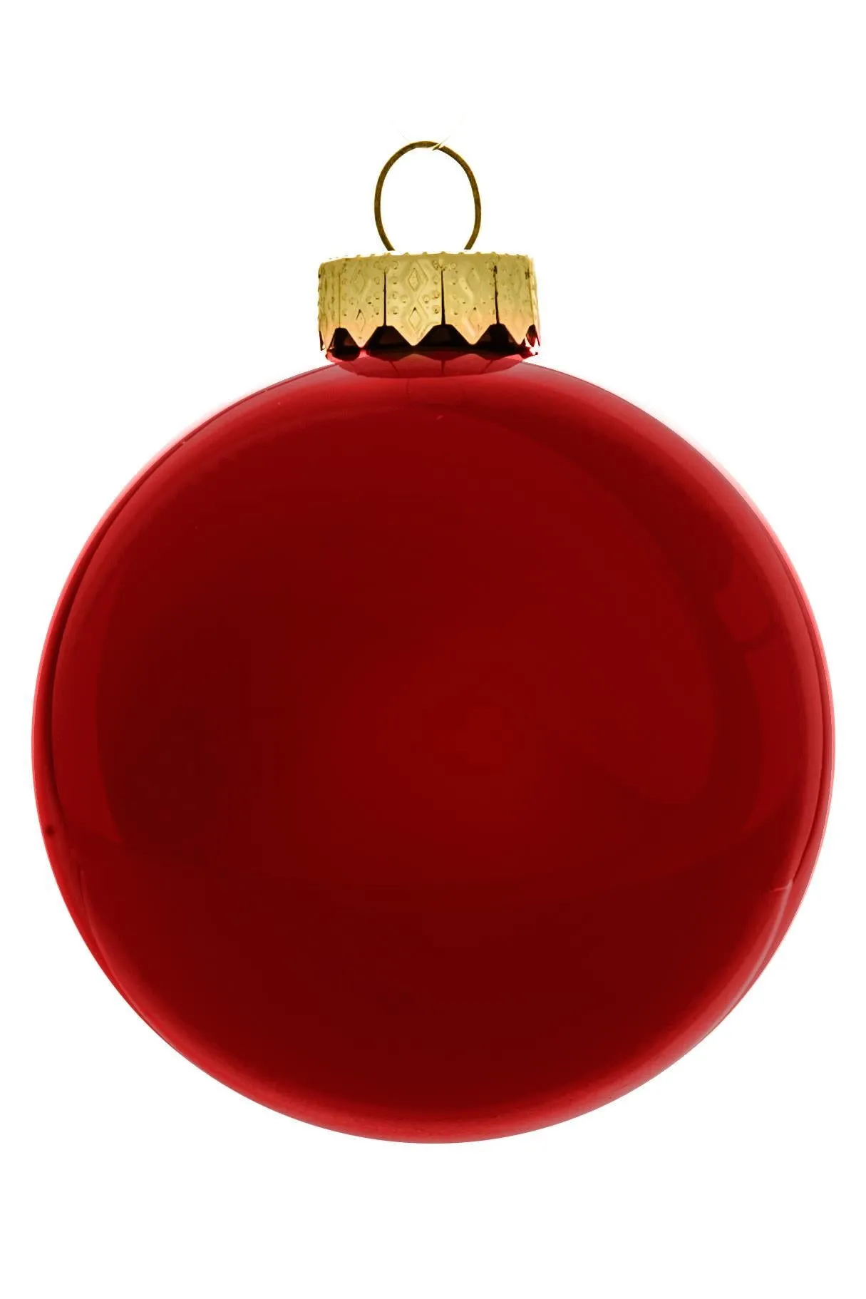 ARPIMEX Box 16 Glass Christmas Balls D 80 Mm Dark Red