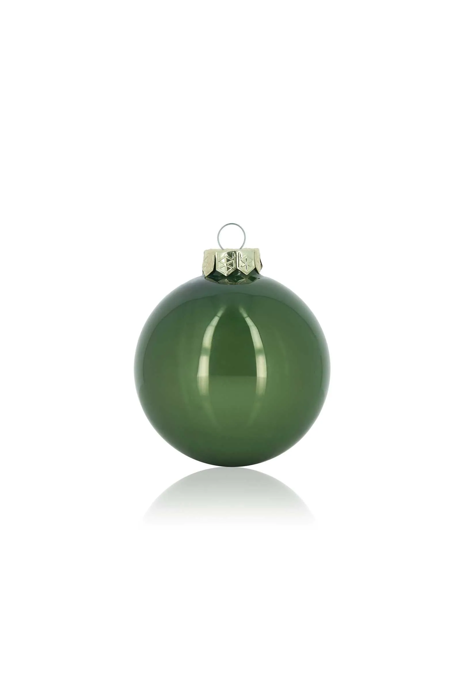 ARPIMEX Box 16 Glass Christmas Balls D 80 Mm Sage