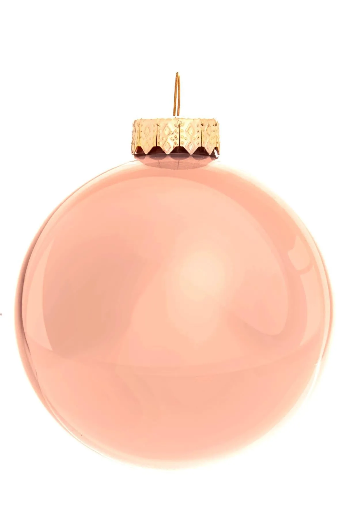 ARPIMEX Box 36 Glass Christmas Balls D 40 Mm Apricot