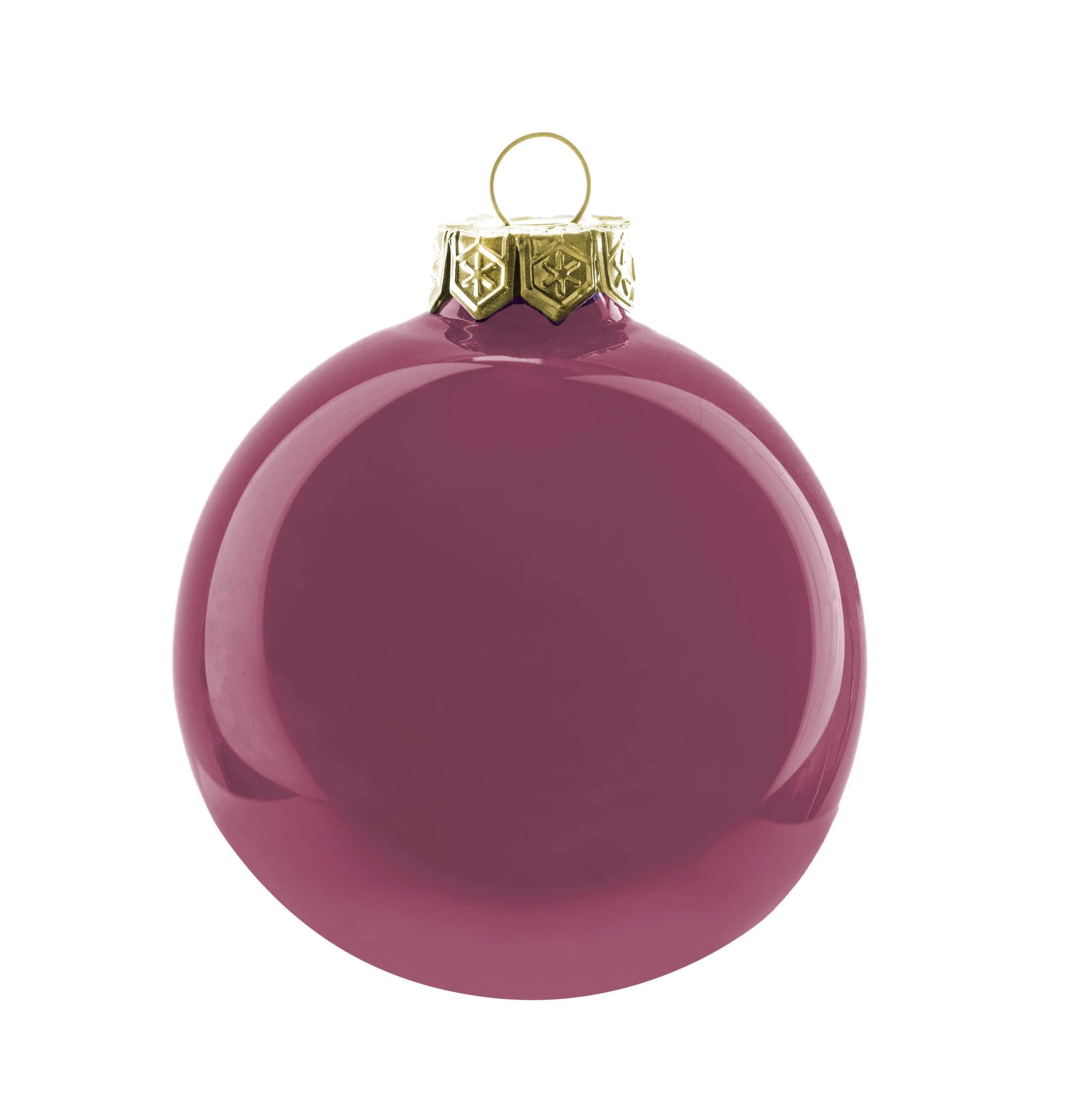 ARPIMEX Box 36 Glass Christmas Balls D 40 Mm Purple