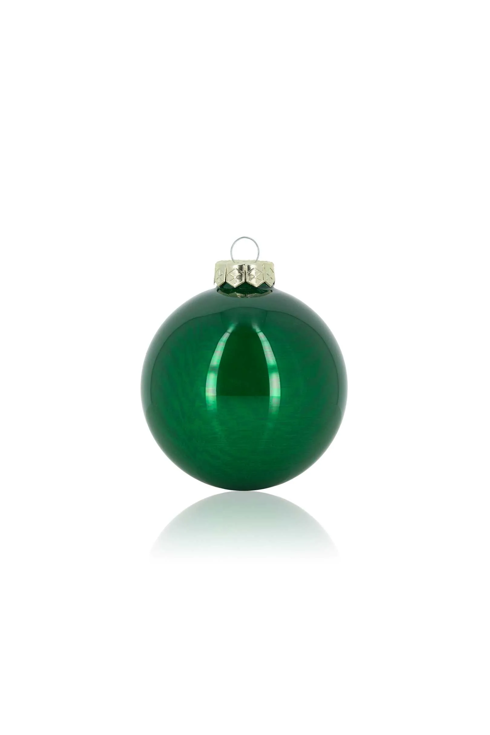 ARPIMEX Box 36 Glass Christmas Balls D 40 Mm Green