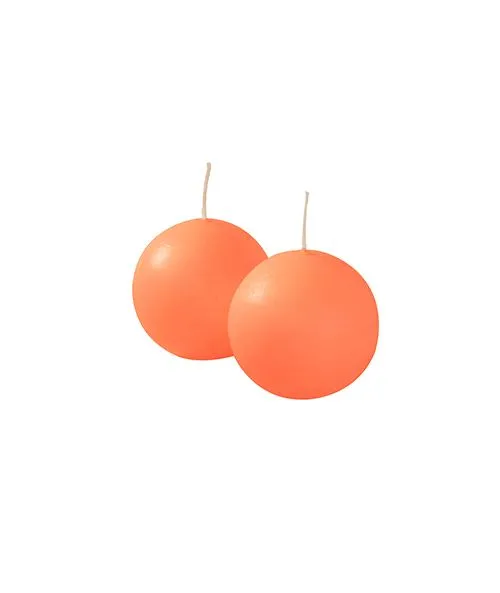 Bougies Sphère Cereria Di Giorgio Ø 6 cm (6 pcs) - Orange