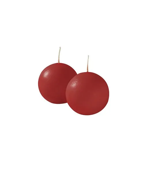Bougies Sphère Cereria Di Giorgio Ø 6 cm (6 pcs) - Rouge