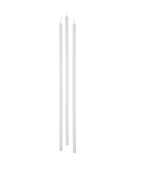 Bougies Cereria Di Giorgio Tige Ø 0,9 cm H. 37 cm (12 pcs) - Blanc