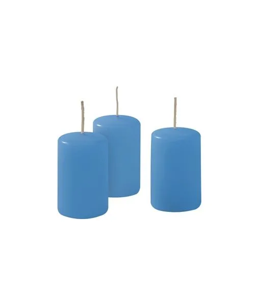 Cereria Di Giorgio Ceri Ø 4 cm H. 7 cm (12 pcs) - Bleu Clair