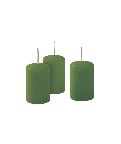 Bougies Giorgio Ø 4 cm H. 7 cm (12 pièces) - Kiwi