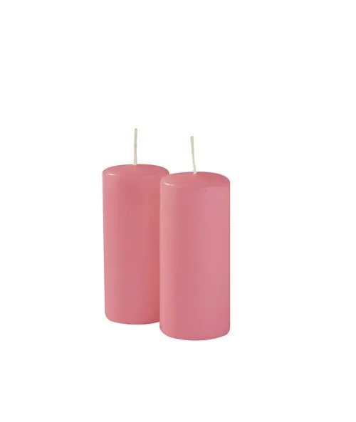 Bougies Cereria Di Giorgio Ø 5 cm H. 12 cm (9 pièces) - Rose bébé