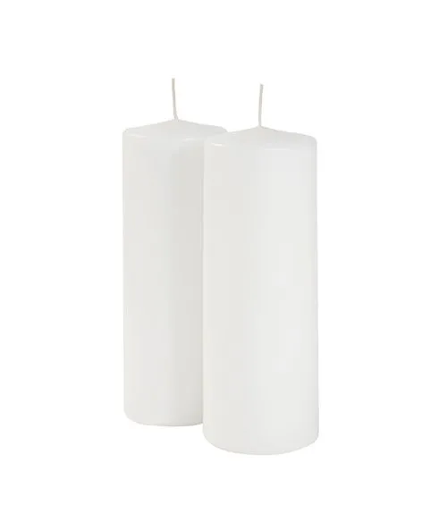 Bougies Cereria Di Giorgio Ø 7 cm H. 20 cm (2 pcs) - Blanc