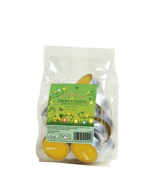 Cereria Di Giorgio Photophore Citronnelle Ø 3,6 cm H. 1,7 cm (12pcs) -