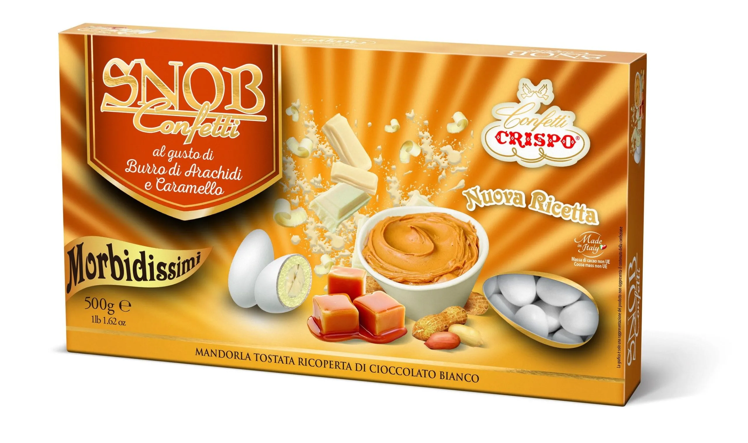 Crispo Confetti 500 gr White Peanut Butter and Caramel