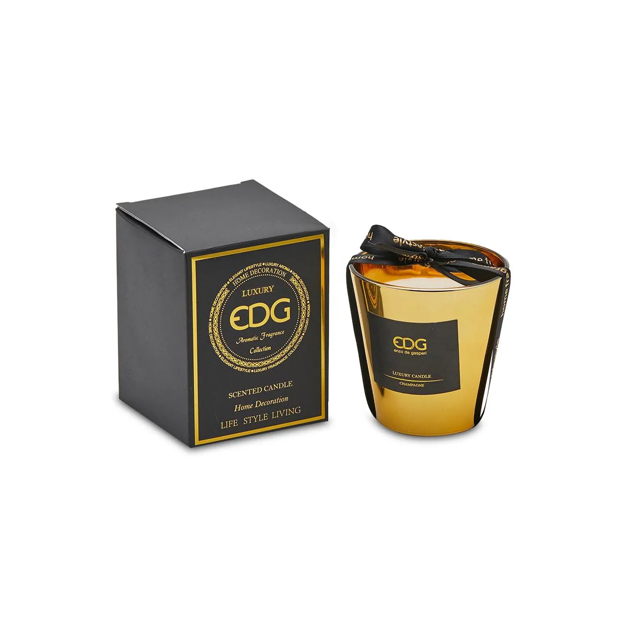 Bougie parfumée miroir EDG Enzo De Gasperi H9 D8 Champagne