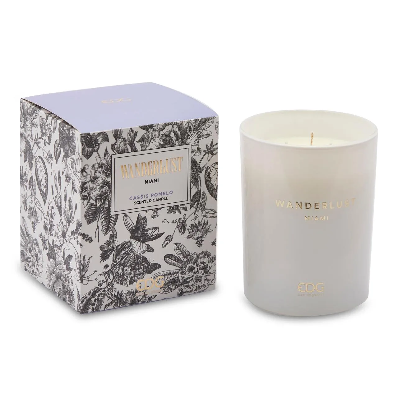 EDG Enzo De Gasperi Bougie Wanderlust H12,5 D10 Cassis Pomelo