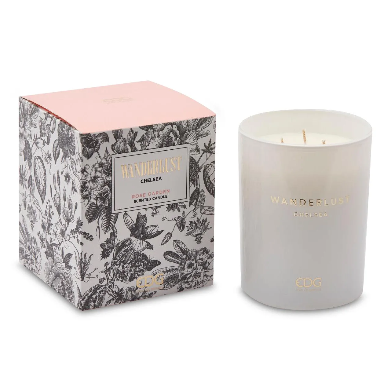 EDG Enzo De Gasperi Wanderlust Bougie H12.5 D10 Rose