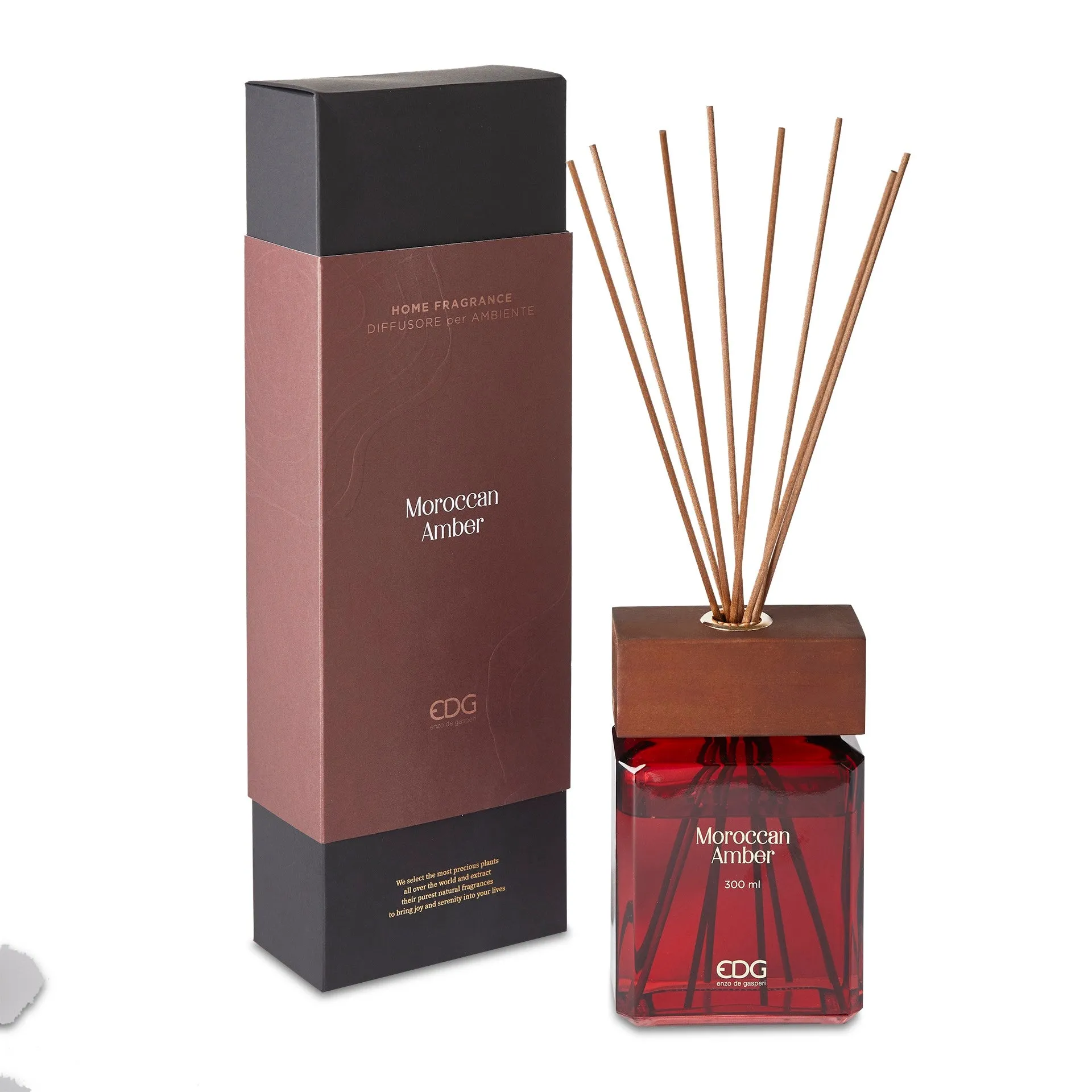 Parfumeur EDG Enzo De Gasperi Flacon Tappolegno 300 ml + Bâtonnets d'a