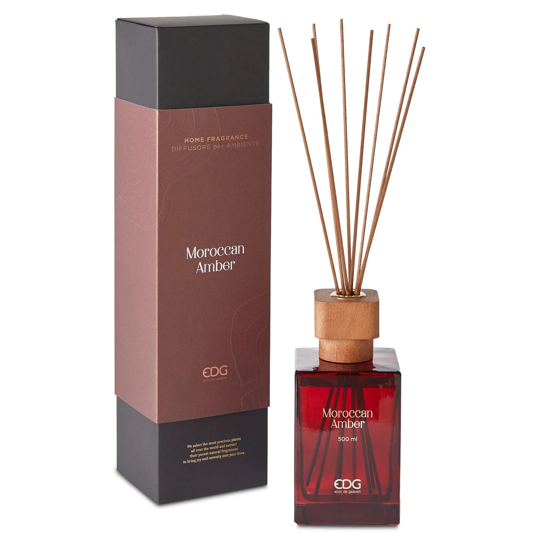 Diffuseur de parfum EDG Enzo De Gasperi Tappolegno 500 ml + bâtonnets