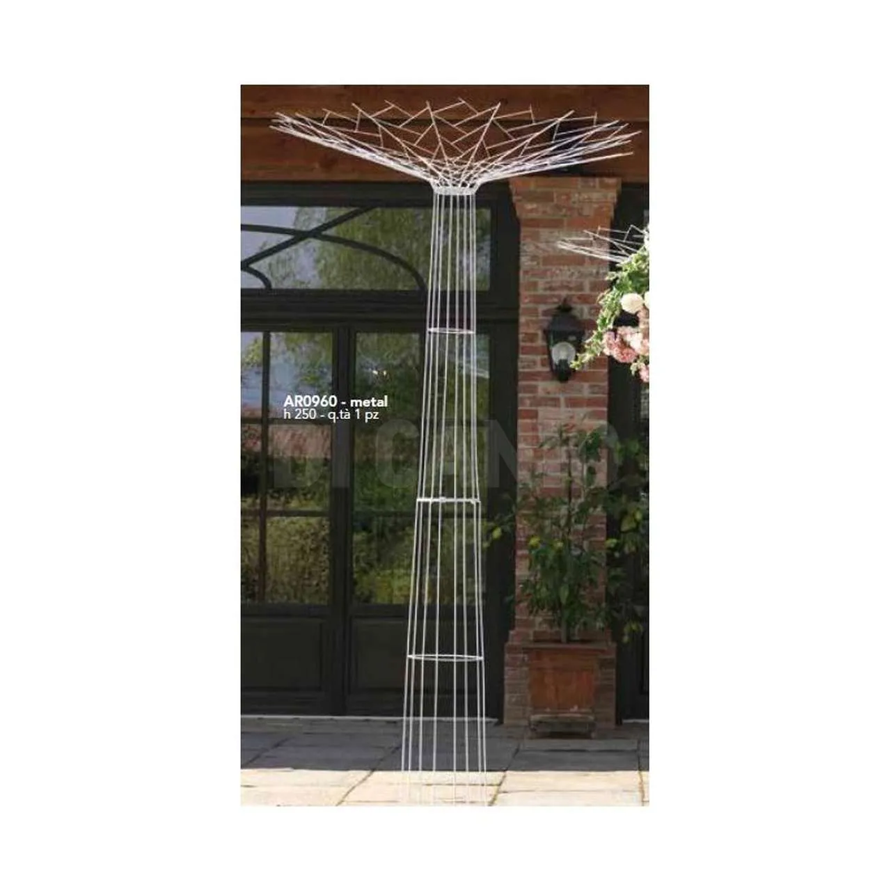 Vimin Box Tree of Life H 2.50 Mt D 1.302 Mt White