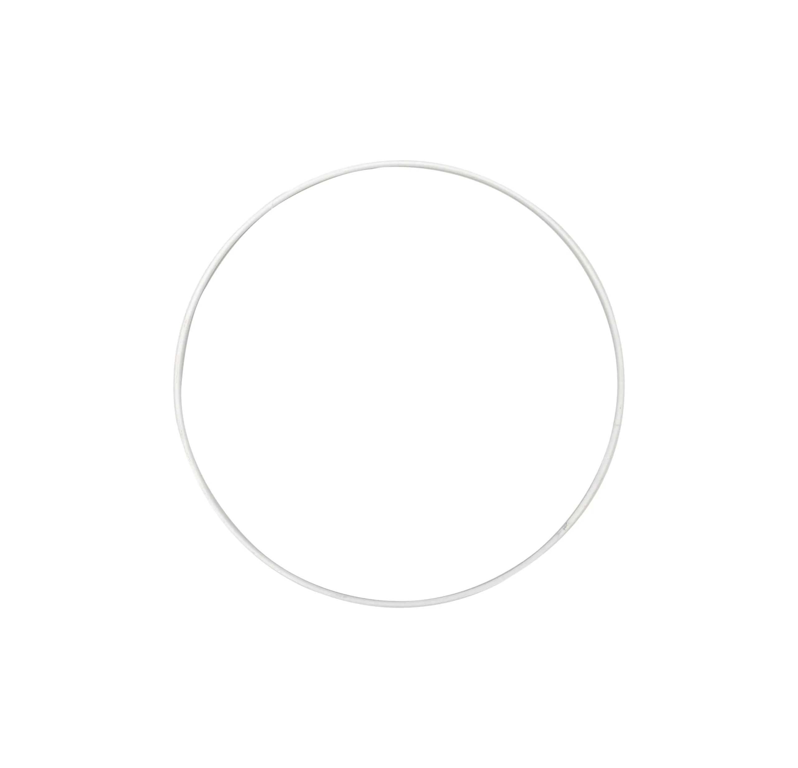 Wicker Box Metal Ring D 20 Cm White