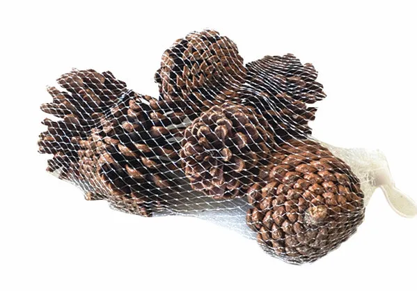 Wicker Box Pine Cones Small Christmas 4 / 5 Cm 100 Gr Natural