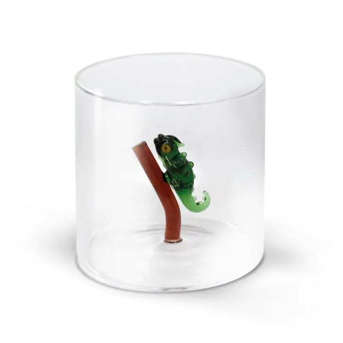 WD LifeStyle Borosilicate Glass Cup Cc 250 ml Gecko Decor